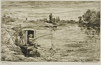 The Ship's Boy Fishing (Fishing with a Line) by Charles François Daubigny