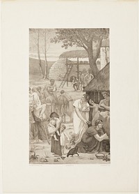 Pastoral Life of Saint Geneviève (right panel) by Georges-William Thornley