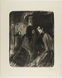 Arguing Prostitutes by Théophile-Alexandre Pierre Steinlen