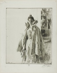 H. R. H. Princess Ingeborg of Sweden I by Anders Zorn