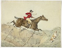 Pink Coated Rider by Henry Alken