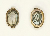 Scarab: Cartouche and Standing King by Ancient Egyptian
