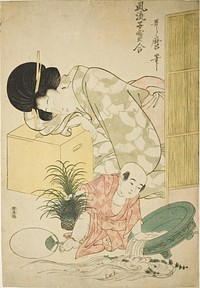 Goldfish, from the series "Elegant Comparison of Little Treasures (Furyu kodakara awase)" by Kitagawa Utamaro