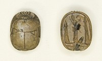 Scarab: King and Hieroglyphs by Ancient Egyptian