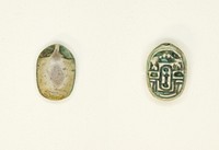Scarab: Nefera with Hieroglyphs (kA-signs, xaw) by Ancient Egyptian