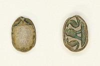 Scarab: Confronted Cobras with Falcon by Ancient Egyptian