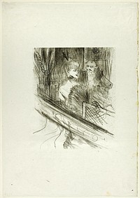 Baron Moïse, the Box, from Au Pied du Sinaï by Henri de Toulouse-Lautrec