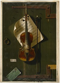 The Old Violin by William Michael Harnett