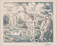 Bathers by Paul Cezanne