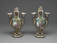 Pair of Vases (Pots Pourris à Bobèches) by Jean-Claude Duplessis (Designer)