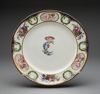 Plate from the Charlotte Louise Service by Manufacture nationale de Sèvres (Manufacturer)