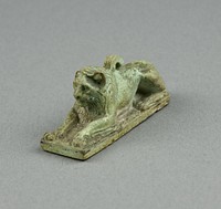 Amulet of a Crouching Lion by Ancient Egyptian