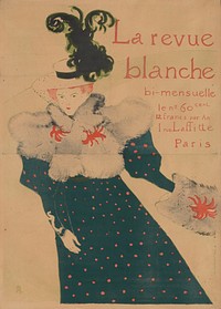 La revue blanche by Henri de Toulouse-Lautrec