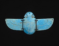 Winged Scarab Amulet by Ancient Egyptian