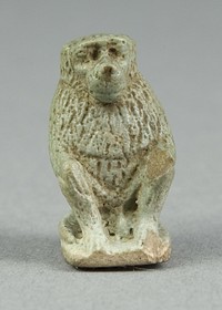 Amulet of a Baboon by Ancient Egyptian