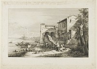 Old Customs House on the Tiber by Jean Jacques de Boissieu