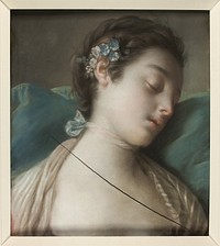 Sleeping Girl by Conte Pietro Antonio Rotari