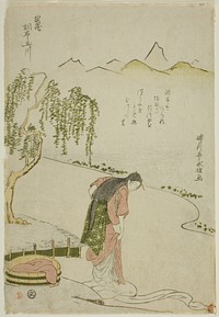 The Chofu Jewel River in Musashi Province (Musashi Chofu no Tamagawa), from an untitled series of Six Jewel Rivers by Rekisentei Eiri