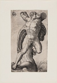 A Crucified Man (Haman) by Lorck, Melchior