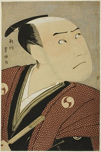The actor Sawamura Sojuro III as Oboshi Yuranosuke in the play "Edo no Hana Ako no Shiogama," performed at the Kiri Theater in the fourth month, 1796 by Utagawa Toyokuni I