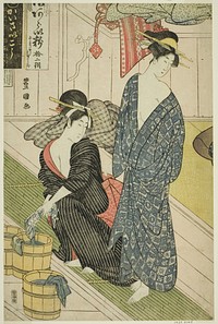 A Public Bath House by Utagawa Toyokuni I