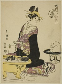 The Tenth Month (Ju gatsu), from the series "Fashionable Twelve Months (Furyu junikagetsu)" by Utagawa Toyokuni I