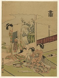 Painting (Ga), from an untitled series of the four accomplishments by Utagawa Toyoharu