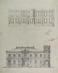 Design Projects, House Elevation Studies by Carl (Charles) J. Furst (Architect)