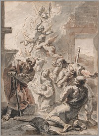 Adoration of the Shepherds by Francesco Fontebasso