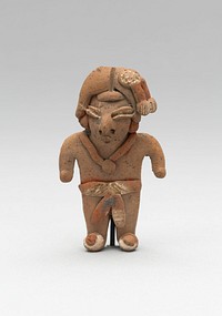 Standing Male Figurine Wearing a Necklace and Breechcloth by Chupícuaro