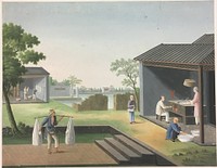 Spinning Cloth, Preparing Tea Leaves, Preparing Silk