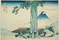 Mishima Pass in Kai Province (Koshu Mishimagoe), from the series "Thirty-six Views of Mount Fuji (Fugaku sanjurokkei)" by Katsushika Hokusai