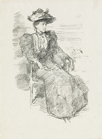 A Portrait: Mildred Howells by James McNeill Whistler