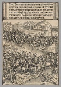 Battle of Guinegate, plate 4 from Historical Scenes from the Life of Emperor Maximilian I from the Triumphal Arch by Wolf Traut