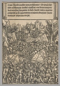 Second Flemish Rebellion, plate 10 from Historical Scenes from the Life of Emperor Maximilian I from the Triumphal Arch by Hans Springinklee