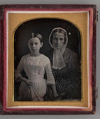 Untitled (Portrait of a Woman and Girl) by Unknown Maker