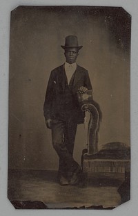 Untitled (Portrait of a Standing Man) by Unknown Maker