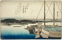 Clearing Weather at Shibaura (Shibaura seiran), from the series "Eight Views in the Environs of Edo (Edo kinko hakkei no uchi)" by Utagawa Hiroshige