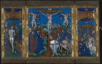 Triptych with The Crucifixion, The Flagellation, and The Entombment