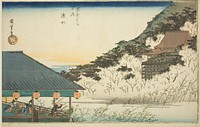 Kiyomizu Temple, from the series "Famous Places in Kyoto (Kyoto meisho no uchi)" by Utagawa Hiroshige