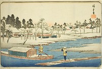 Clear Weather after Snow at Massaki (Massaki yukibare no zu), from the series "Famous Places in the Eastern Capital (Toto meisho)" by Utagawa Hiroshige