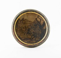 Roundel with Hunting Scene