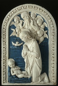 Adoration of the Christ Child by Workshop of Andrea della Robbia