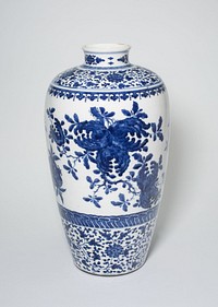 Vase with Pomegranates and Stylized Floral Scrolls