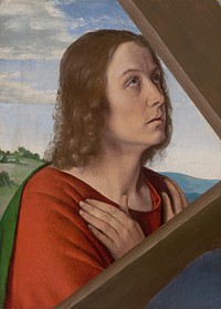 Fragment from Christ Carrying the Cross: Saint John the Evangelist by Jean Hey, (the Master of Moulins)