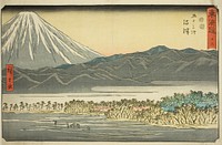 Numazu—No. 13, from the series "Fifty-three Stations of the Tokaido (Tokaido gojusan tsugi)," also known as the Reisho Tokaido by Utagawa Hiroshige