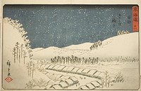 Mariko—No. 21, from the series "Fifty-three Stations of the Tokaido (Tokaido gojusan tsugi)," also known as the Reisho Tokaido by Utagawa Hiroshige