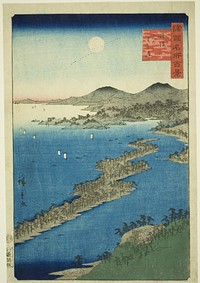 Amanohashidate in Tango Province (Tango Amanohashidate), from the series "One Hundred Famous Views in the Various Provinces (Shokoku meisho hyakkei)" by Utagawa Hiroshige II (Shigenobu)