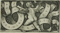 Genius with the Alphabet by Hans Sebald Beham