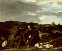 Two Monks in a Landscape